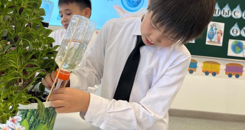 «Үнемді тұтыну»: Оқушыларға арналған экологиялық сабақ өтті