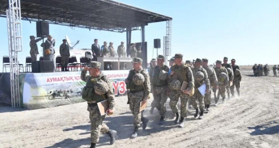 Атырау облысында әскери міндеттілер қатысқан 10 күндік оқу-жаттығу аяқталды