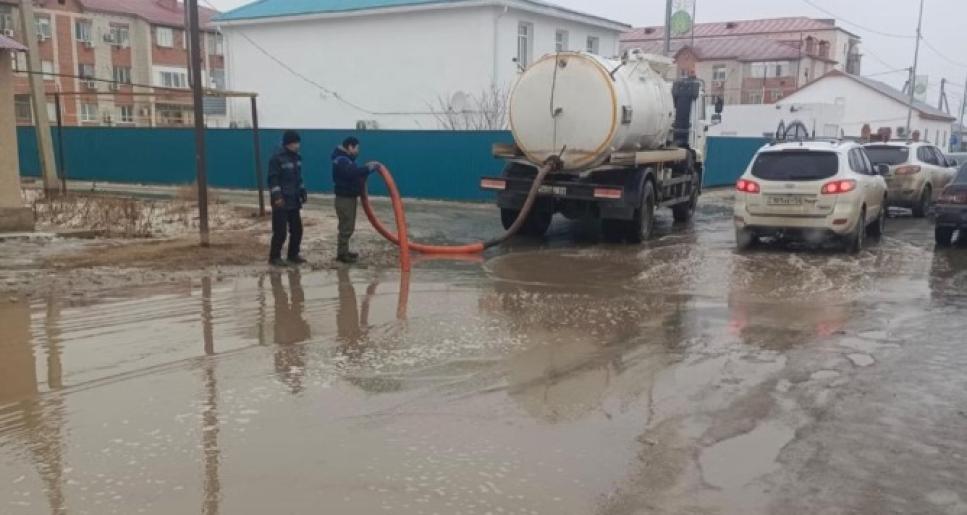 Қар суын тазалау жұмыстары жүргізілуде